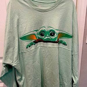 Disney Star Wars: The Mandalorian The Child Baby Yoda Spirit Jersey Size XXL